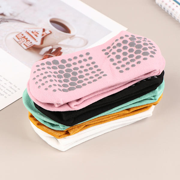 Yoga strumpor Anti-halk sport strumpor Pilates strumpor Dans Fitness T Green