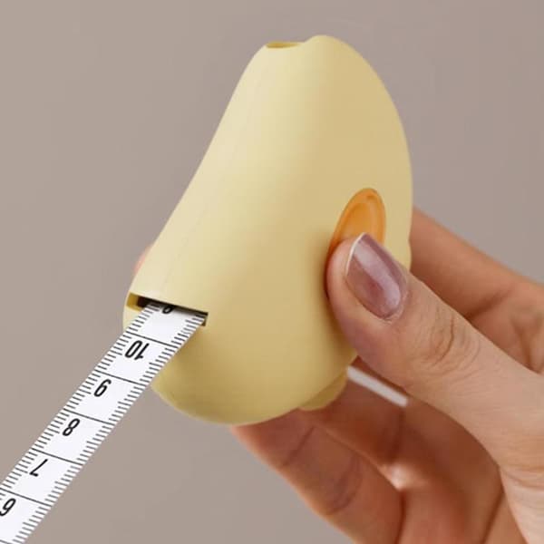 Automatisk infällbar magnetisk måttband för midjan Yellow