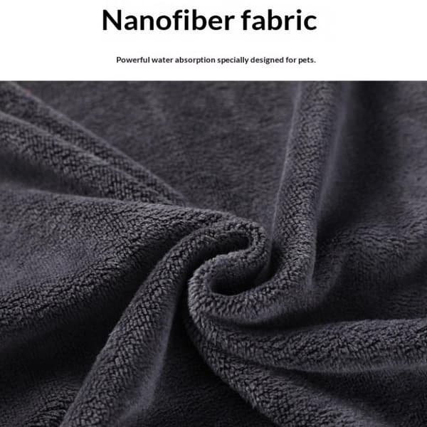 Mikrofiber kæledyrsbadehåndklæde broderet superblødt absorberende håndklæde