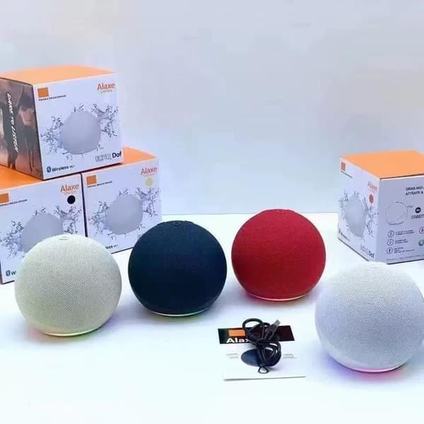 1 sett for Alaxe liten Bluetooth-høyttaler subwoofer sfærisk min A5
