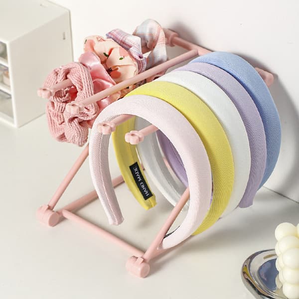 Sammenleggbare plastsmykker display stativer Ring øredobber Hårbånd A Gray