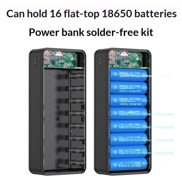 P12 12st 18650 Typ C 10W 22.5W 15W Laddningsbatteri Ingår Ej A3