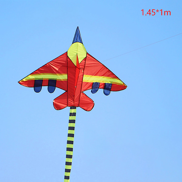 Sarjakuva Lasten leija Sininen Punainen Fighter Rainbow Plane Suuri leija A19