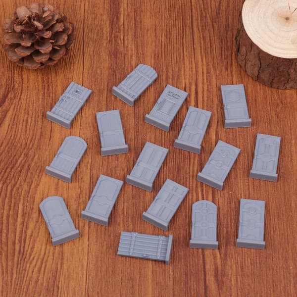 16 stk/sett Dungeon Doors Set Dungeon Scenery Ornaments D&D Table
