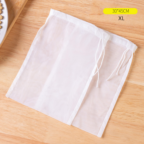 2st Återanvändbara nötmjölkspåsar Silar Nylon XL
