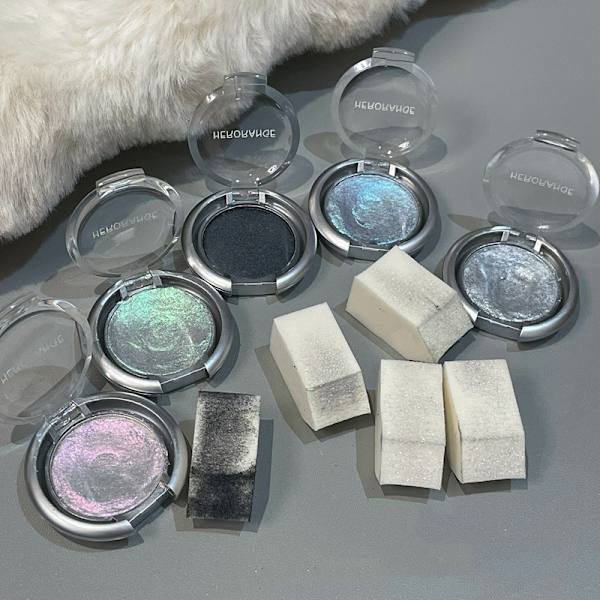 Misfarvning Diamant Glitter Monokrom Øjenskyggepalet Perlemor A3