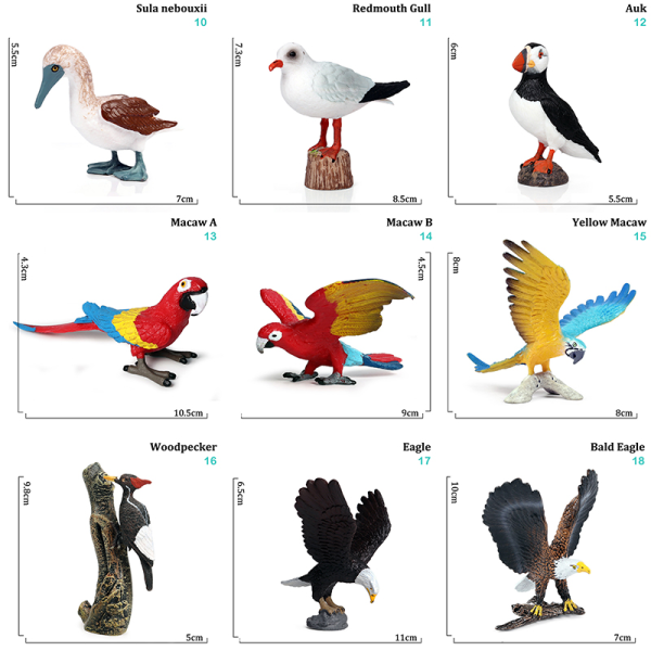 Simulation Bird Models Turkiet Flamingos Parrot Bird Models Acti 8(Red Flamingos)