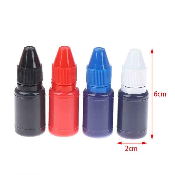 10ml Inkpad Flash Refill Snabbtorkande stämpelbläck Ljuskänsligt Black