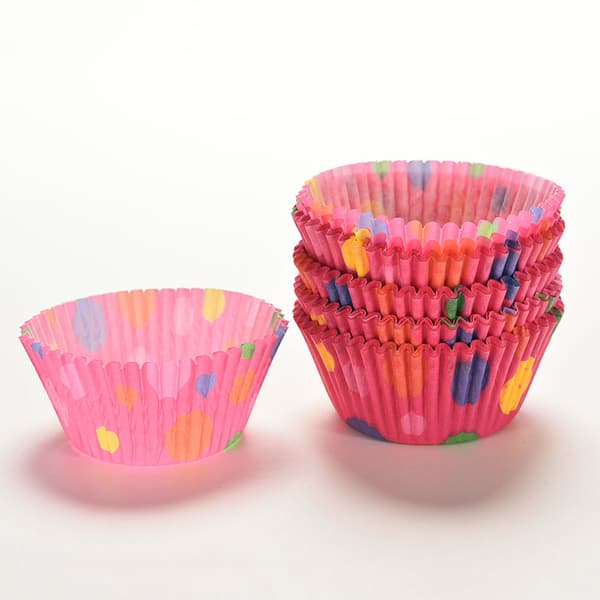 100 stk. Papirkakekopper Baking Cupcake Muffinskasser Weddin