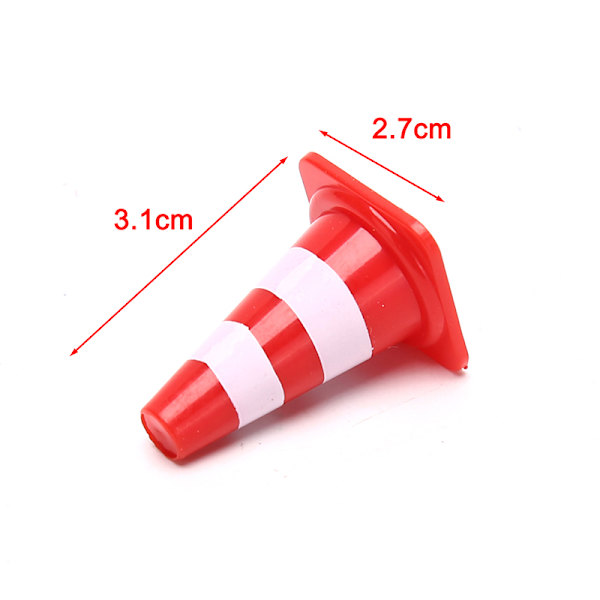 10x Mini PlasticTraffic Cones Sport Træning Roadblock Mini Tra