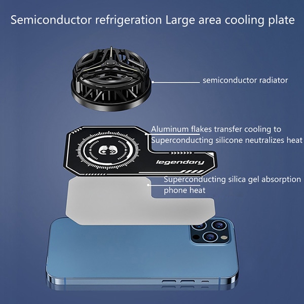 Telefon Kjøler Plate Heat Sink Ultratynn Radiator Sticker Extend Regular