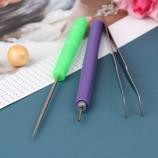 3st Pincett med slitsad penna Verktygssats Quillingpapper DIY Set Pape