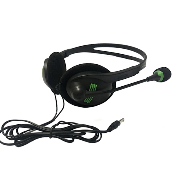 3,5 mm trådbundna hörlurar Universal headset med mikrofonbrus Black