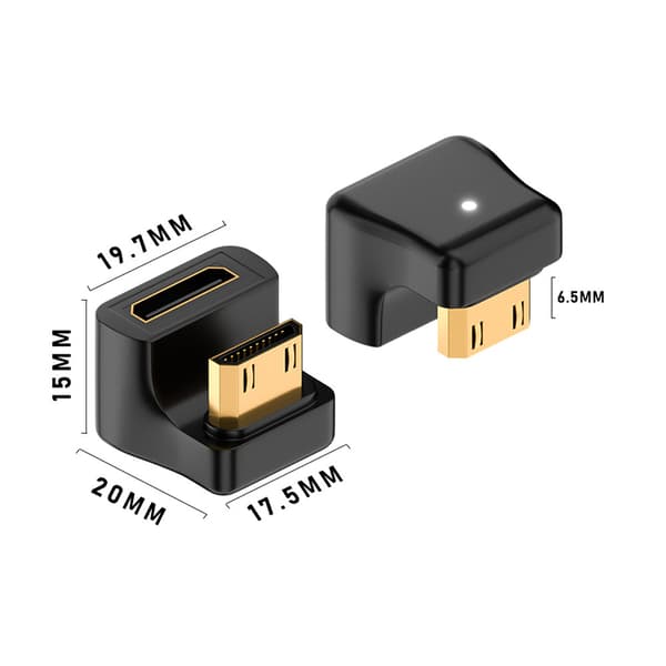 MINI HDMI-HDMI-sovitinmuunnin Videosoitin HD 1080P 2K 4K A2