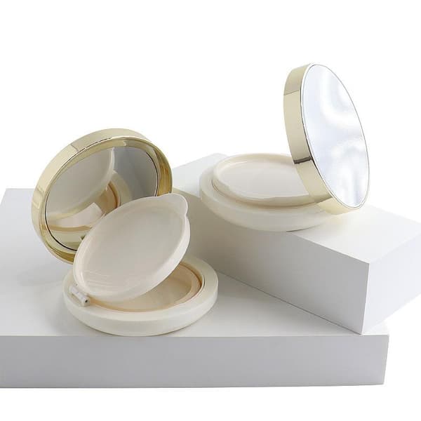 Tom luftpute foundation puffboks DIY kosmetikkveske med PU