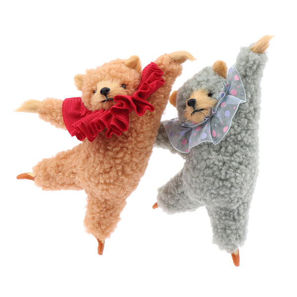 Ny tecknad Kawaii Dancing Bear Plysch Dockrum Sänghänge A