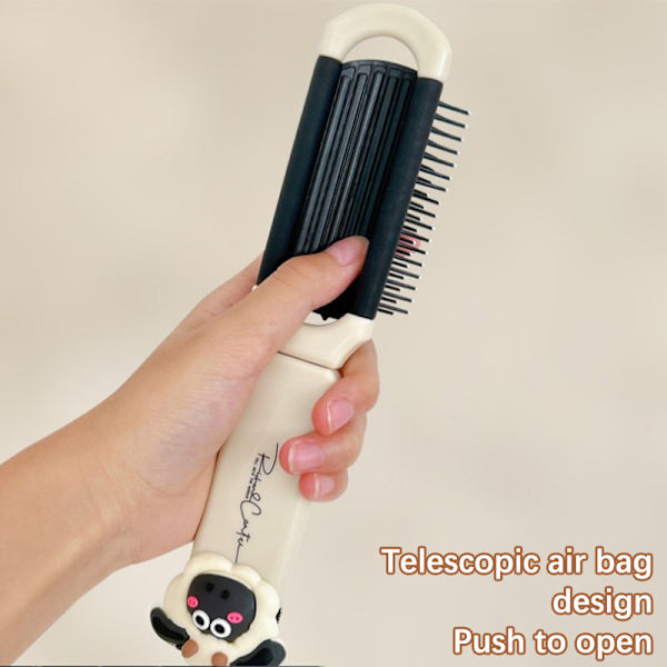 Mini Portable Hairbrus Foldekamhoved Massage Travel Hair Co Sheep