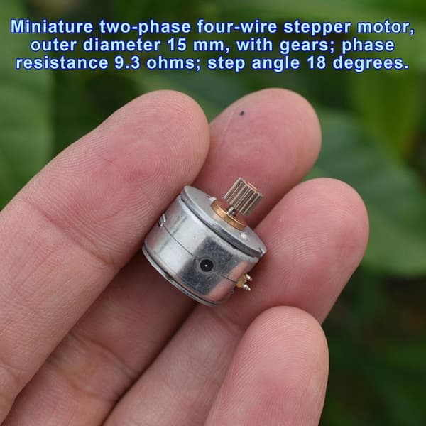 1/3 stk DC5V Mini 15mm diameter 2-fase 4-leder Stepper Stepping 1pc