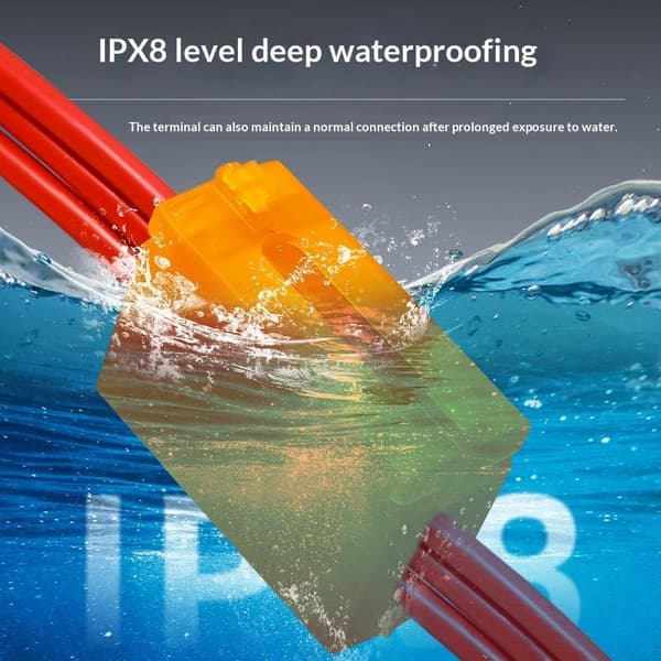 1 Set Utomhus IPX8 Mini Gel Trådanslutning Kopplingsdosa Vattentät A7
