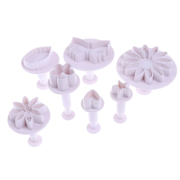 Muoviset Flower Fondant Cake Tools Sugar Craft Plunger ter Bakin B