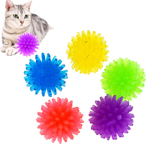12x Cat Lelut Stretch Pehmopallo Lelupallo Värikäs Interactive S