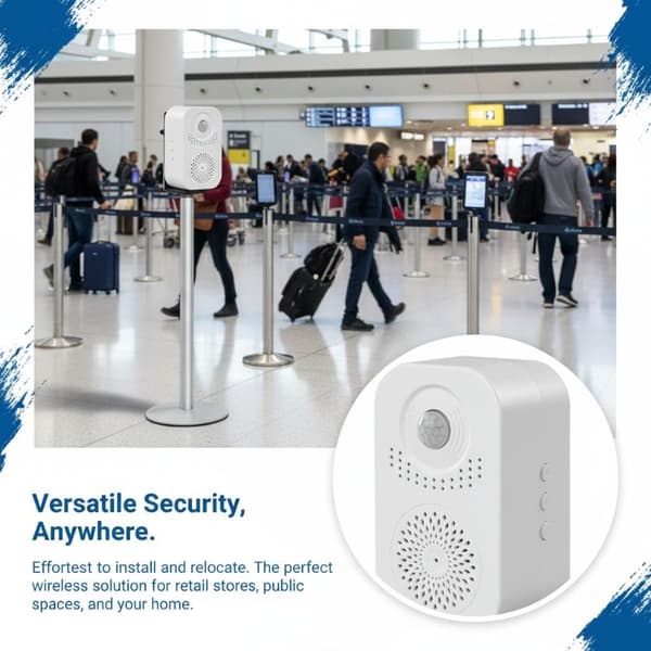 Dörrsensor Automatisk Röst Välkommen Dörrklocka Infraröd Indukt 2