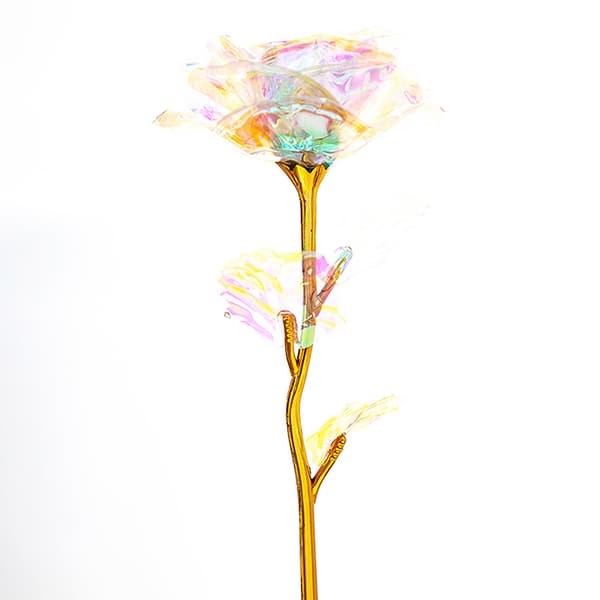 24k forgylt rosegullblad kunstig roseblomst morsdag