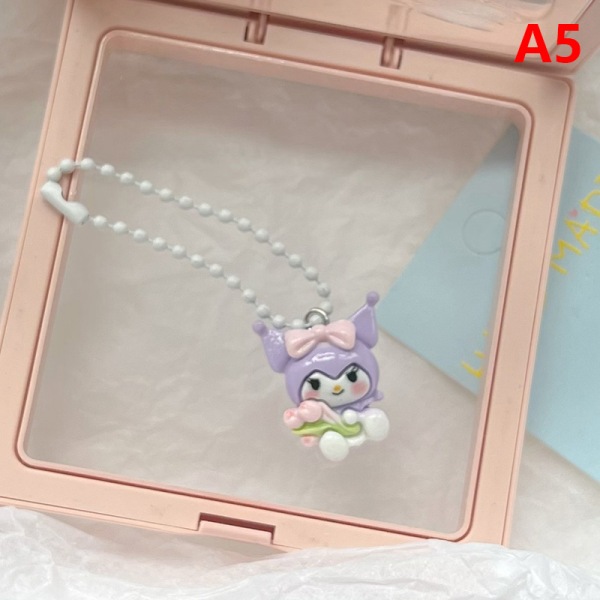 Cartoon Anime e Resin nøglering taske vedhæng charms øretelefon sag A1
