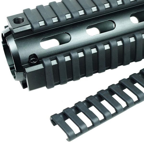 4 kpl Kumikiskon suojukset Muoviset tikkaat Handguard Pro Black