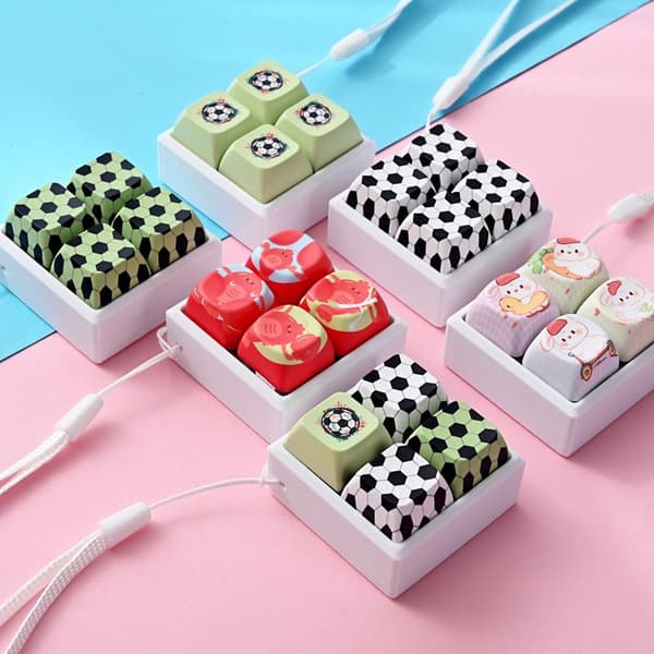 e Tastaturformede Fidget Clicker Legetøj Med Fodboldmønstre Lan A3