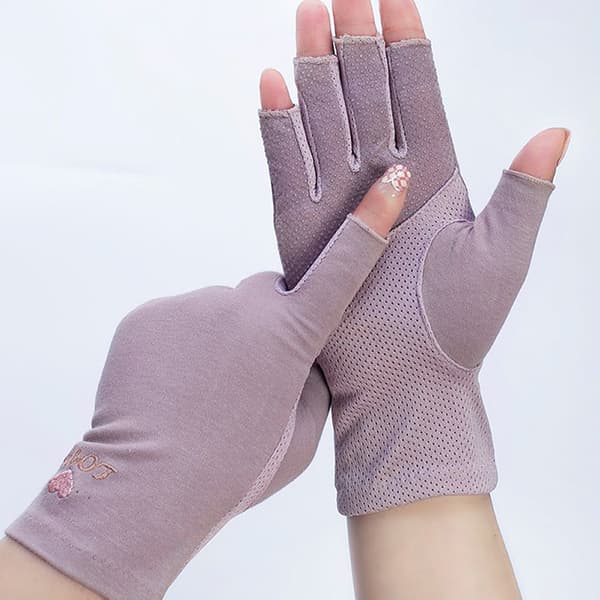 1 Par Anti UV Handsker UV Shield Handske Fingerløs manicure negl A2