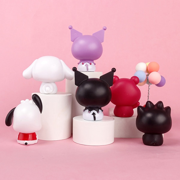 Kuromi Plastic Kake Dekorasjon Bake Leker Big Eared Dog Kitten A2