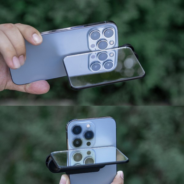 Älypuhelimen kameran peiliheijastinpidikesarja 3D Phone Reflectio White