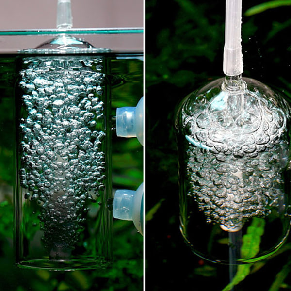 Hållbar U-formad glasrör akvarium CO2-diffusor backventil F 10MM