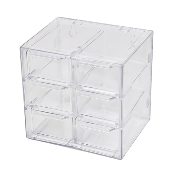 Bordslåda Organizer Mini lådor Plast Skrivbord Hantverk Förvaring 6 grid