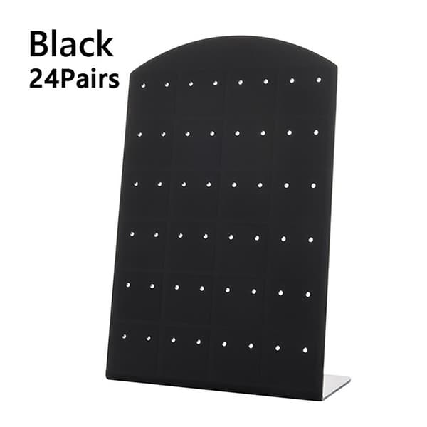 48/72 huller kreative smykker øreringe Studs Display Rack White 18X8.8cm