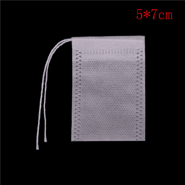 100 stk Non-woven tomme teposer String Heat Seal Filter Paper He 6*8cm