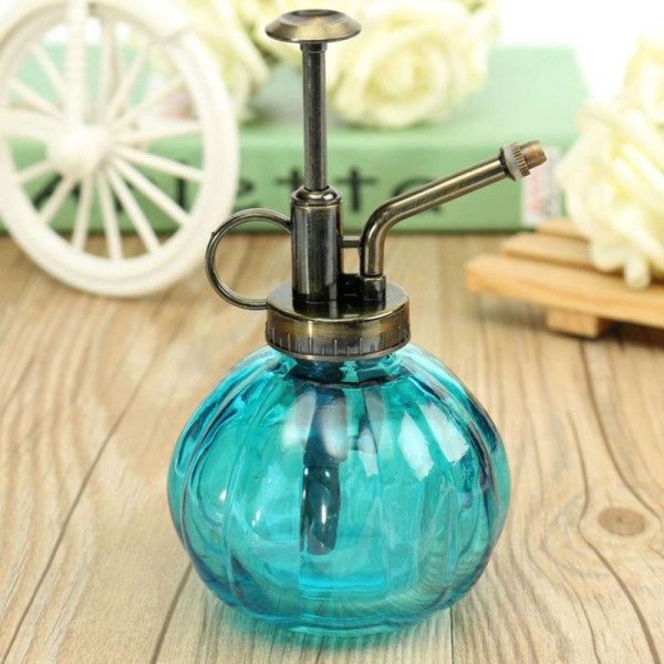 Uutuus Antiikki kukkakasteluruukku Spray Pullo Puutarha Hairdr Blue
