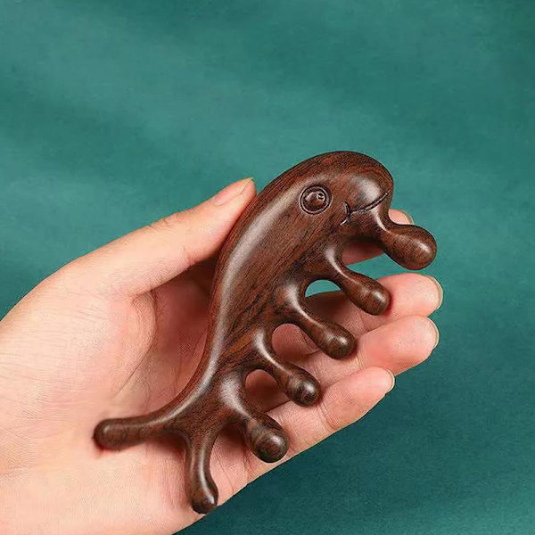 Santelipuuhierontakampapää Meridian Scalp Comb Antistaattinen Wi C