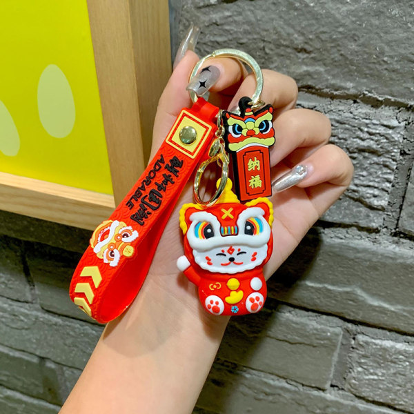1 kpl e Lucky Cat avaimenperät sarjakuva avaimenperä riipus avaimenperä avain Red