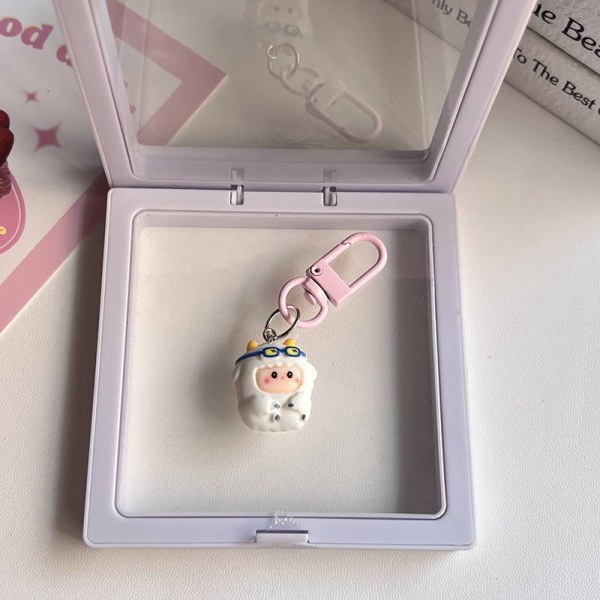 Kawaii Cartoon Little Sheep Keychain e Bag Pendant Keyring Coup A5