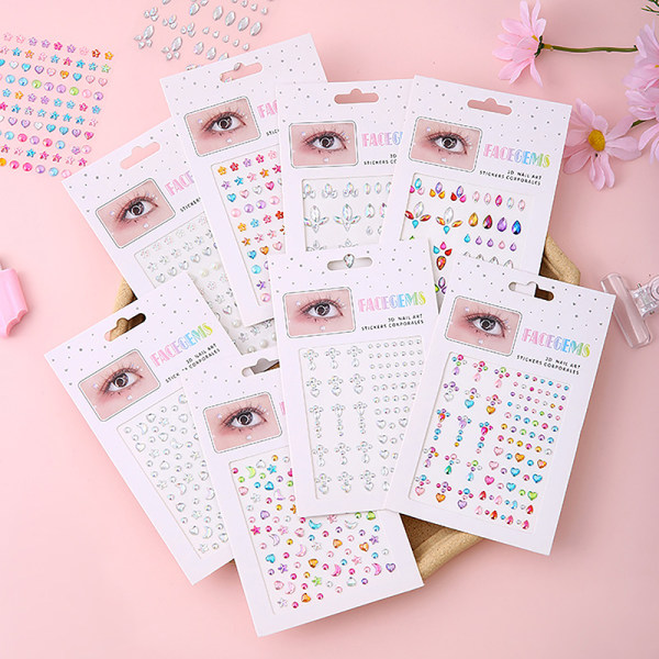 Face Gems Eye Jewels Festival Body Crystal Make Up Sticker Dia A6