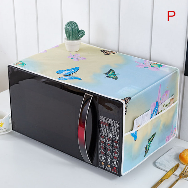 Mikroaaltouunin cover Sarjakuvapuun lehdille printed mikroaaltouunipöly C P