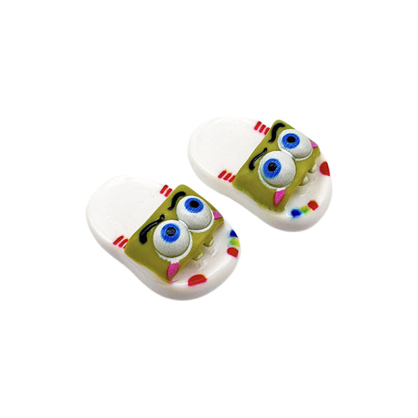 1 par Kawayi Dollhouse Minitofflor för dockskor A White