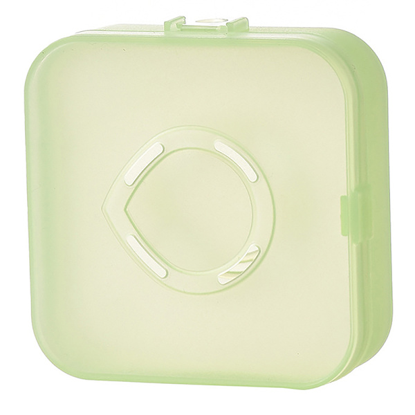 Tom luftkudde Puff Box Portabel kosmetisk case Contai Green