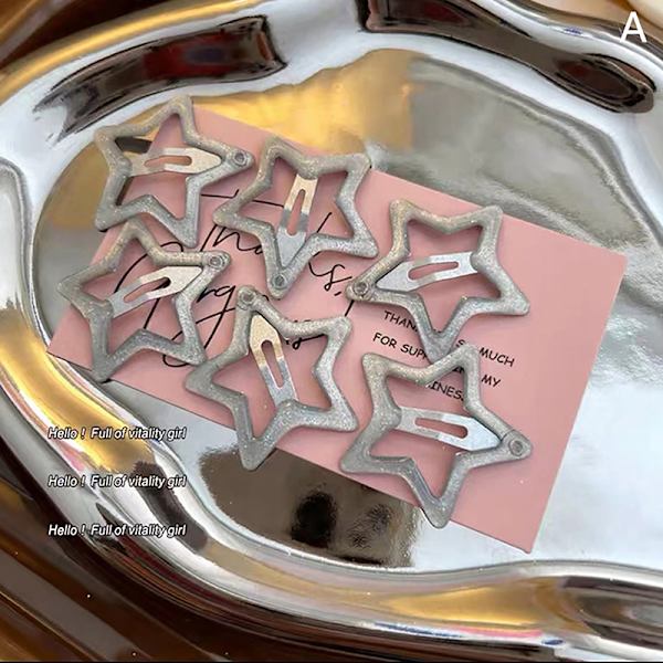 e Star Hairpin Sweet Cool n Style Hair Clip All-Match Hair Acce B