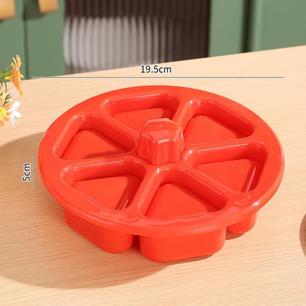Risbollform Triangulär Bento Lunchlåda Sushi Tillverkningsverktyg Red