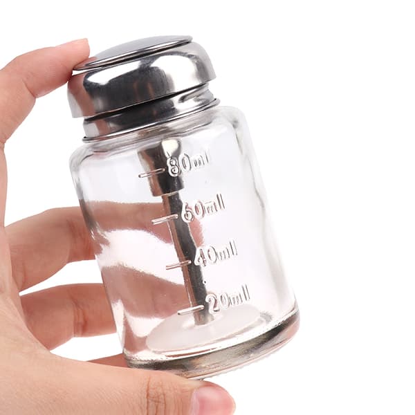 100ml Push Down Empty Pump Dispenser For Neglelakkfjerner Alc
