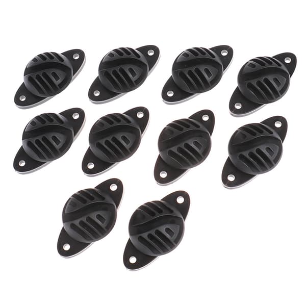 10st/lot Ringkrok Skruv Elstängsel Plastisolator Alum