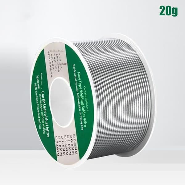 20/100g Lavtemperatur Lett Smelteloddtråd Universal Sølv A1